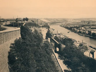 Panorama over Meuse set fra Ruten Merveilleuse, c1900