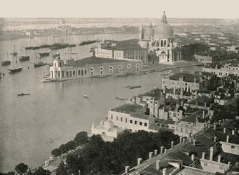 Panorama af byen Venedig, Italien, 1895.