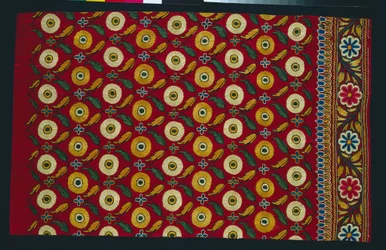 Del af en nederdel Ghagra, 1800-tallet - begyndelsen af 1900-tallet.