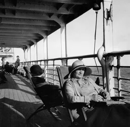 Passagerer på et Cunard Line-krydstogt til Vestindien, januar-marts 1931