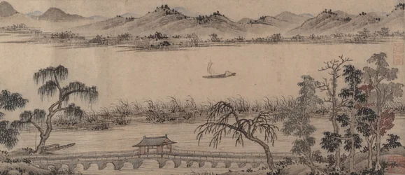 Pavillon af den svævende regnbuebro, 1500-tallet.