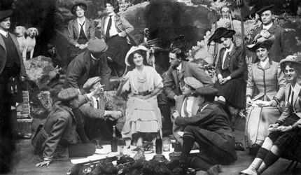 Opførelse af The Gay Gordons, c1907