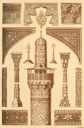 Persisk arkitektonisk ornament, 1898.