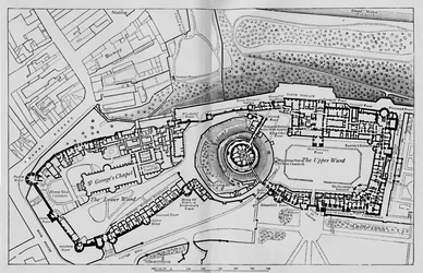 Plan over slottet, 1895