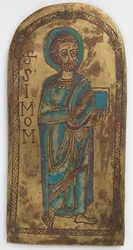 Tavle af St. Simon, tysk, 1100-tallet.