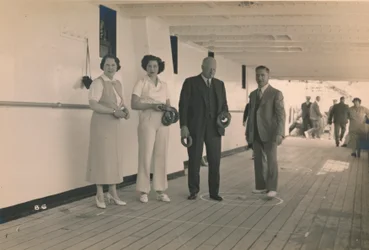 At spille quoits om bord på SS Arandora Star, 1936