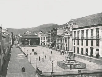 Plaza de la Candelaria, Santa Cruz de Tenerife, De Kanariske Øer, Spanien, 1895.