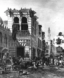 Populære skoler i hjertet af Kairo, Egypten, 1880