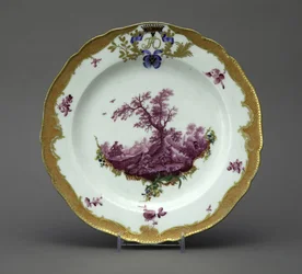 Porcelænstallerken fra Orlov Service, ca 1770