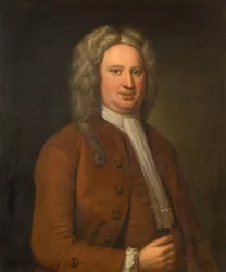 Portræt af en ukendt mand, muligvis Clobery Holte, 1720-1740.
