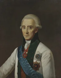 Portræt af admiral Vasily Chichagov 1726-1809.