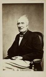 Portræt af Alphonse de Lamartine 1790-1869, 1860