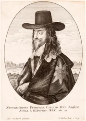 Portræt af Charles I, pub. 1649.