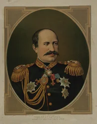 Portræt af grev Nikolay Pavlovich Ignatyev 1832-1908, slutningen af det 19.-begyndelsen af det 20.