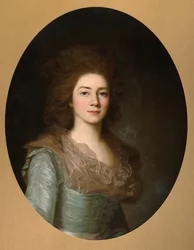 Portræt af grevinde Varvara Ivanovna Golitsyna -1804, født Shipova, 1790