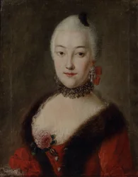 Portræt af contesse Ekaterina Lobanova-Rostovskaya 1735-1802, 18 tons centura