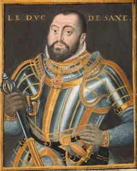 Portræt af hertug Johann Friedrich I 1503-1554, kurfyrste af Sachsen, ca. 1550.
