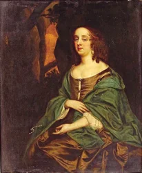 Portræt af Ehrengard Melusine von der Schulenburg 1667-1743, hertuginde af Kendal, begyndelsen af ​​det 19.