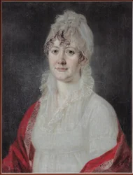 Portræt af Elizaveta Alexeevna Arsenyeva, født Stolypina 1773-1845, begyndelsen af ​​det 19. århundrede
