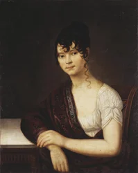 Portræt af Elizaveta Ivanovna Ogaryova 1784-1815, 1800-tallet
