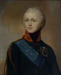 Portræt af kejser Alexander I 1777-1825