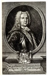 Portræt af Ernst Johann von Biron 1690-1772, hertug af Kurland og Semigallia og regent af det russiske imperium
