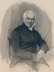 Portræt af Ernst Moritz Arndt 1769-1860.