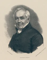 Portræt af Ernst Moritz Arndt 1769-1860.