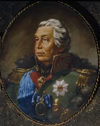 Portræt af feltmarskal prins Mikhail Kutuzov 1745-1813
