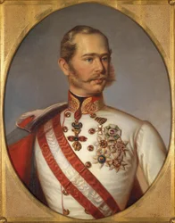 Portræt af Franz Joseph I af Østrig, ca 1855