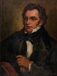 Portræt af Franz Schubert 1797-1828, ca. 1850.