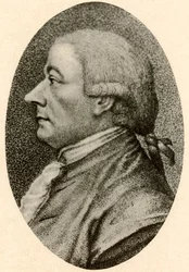 Portræt af Henry Laurens Jr., hår med fylde i siderne og nakkefletning, ca. 1770, 1937.
