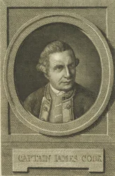 Portræt af James Cook, efter 1771.
