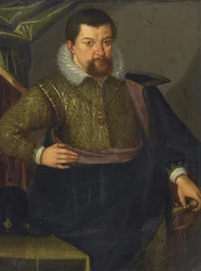 Portræt af John George I 1585-1656, kurfyrste af Sachsen, 1611