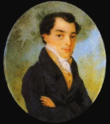 Portræt af Kondraty Fyodorovich Ryleyev 1795-1826, efter 1826