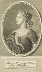 Portræt af Laura Bassi 1711-1778, 1738.