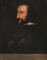 Portræt af Ludovico Ariosto 1474-1533, første halvdel af 1500-tallet..