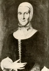 Portræt af fru Elisabeth Boehler i den moraviske bosættelse, Pennsylvania, 1787, 1937.