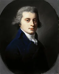 Portræt af Pavel Petrovich Bakunin 1766-1805, 1790