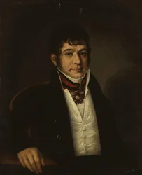 Portræt af Platon Bogdanovich Ogarev 1777-1838, 1810p