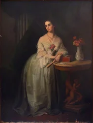 Portræt af prinsesse Nino Aleksandrovna Griboyedova født Chavchavadze, midten af det 19. århundrede.