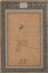 Portræt af Sayyid Amir Khan, anden halvdel af det 17. århundrede.