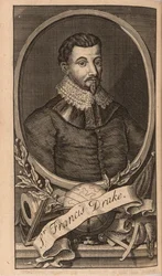 Portræt af Sir Francis Drake, 1741.