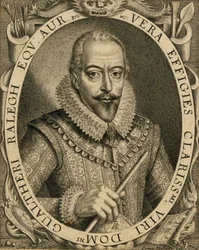 Portræt af Sir Walter Raleigh, 1596.