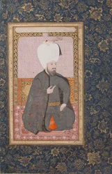 Portræt af Sultan Ahmet I r. 1603-17, begyndelsen af 1600-tallet.