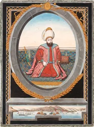 Portræt af Sultan Murad II 1404-1451