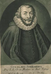 Portræt af Wilhelm Schickard 1592-1635.