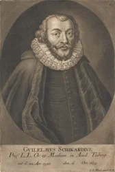 Portræt af Wilhelm Schickard 1592-1635.