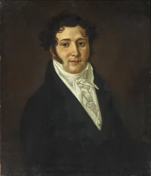 Portræt af Yuri Petrovich Lermontov 1787-1831, første kvartal af 1800-tallet