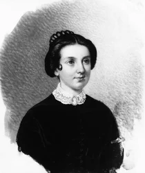 Portræt af en dame, ca. 1850.